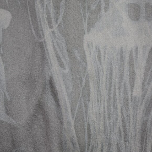 Helmut Lang Tank M Womens Gray Printed Scoop Neck Sleeveless Silk Blend - Picture 4 of 11